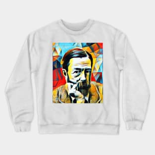 John Addington Symonds Abstract Portrait | John Addington Symonds Artwork 2 Crewneck Sweatshirt